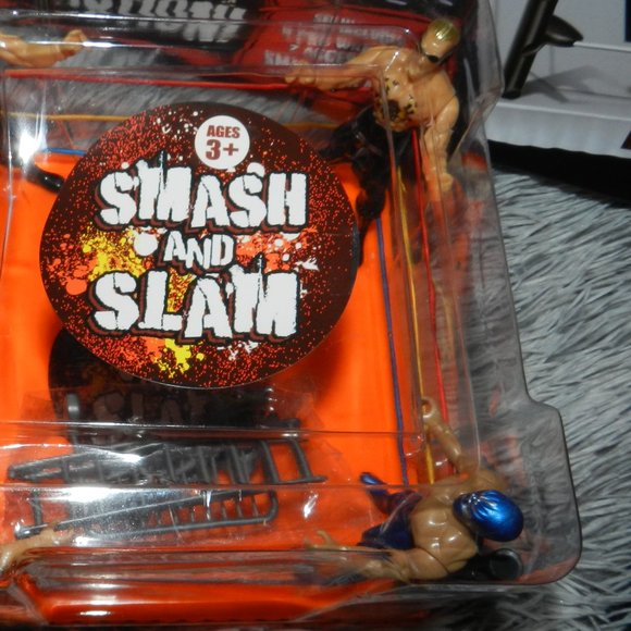 Smash and Slam Wrestlers w/ Ring + accessories playset Sealed 🆕NWT⌚SHIPS FAST - Picture 2 of 14